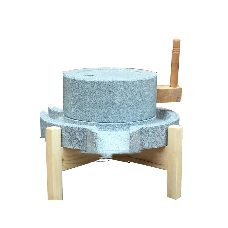 

20-30CM Thickened Household Stone Mill With Wooden Frame Traditional Rice Noodle Machine Soy Milk Tofu Machine