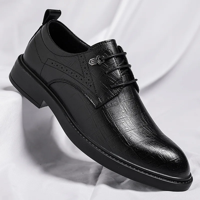 

Men's leather shoes, autumn business formal leather shoes, casual British dress shoes