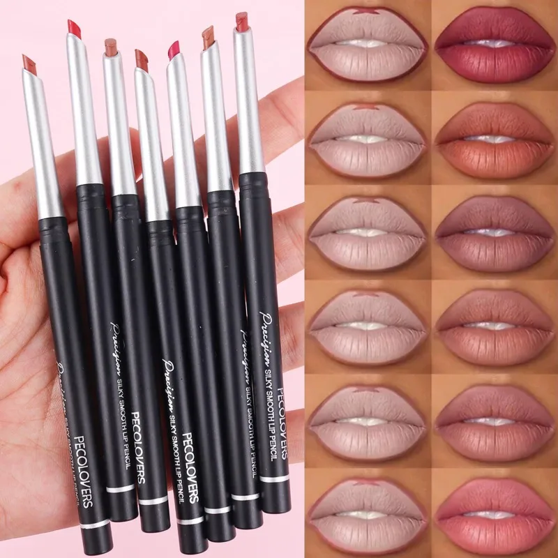 Matita labbra multicolore, Depict The Contour of The Lips, Labbra affascinanti, Impermeabile e Secco, Lunga durata e Naturale