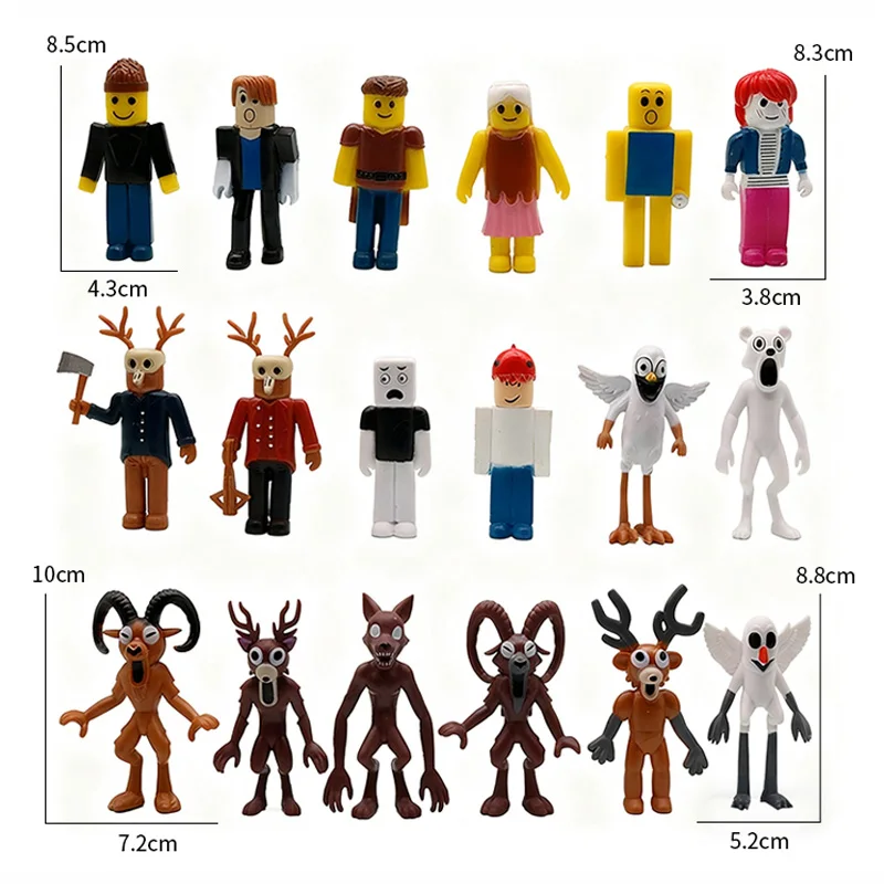 2026 حار 99 ليال في الغابة أرقام أرقام تمثال النسر الماعز الذئب الغزلان 99 ليال في الغابة تمثال لعبة بلاستيكية هدية #6