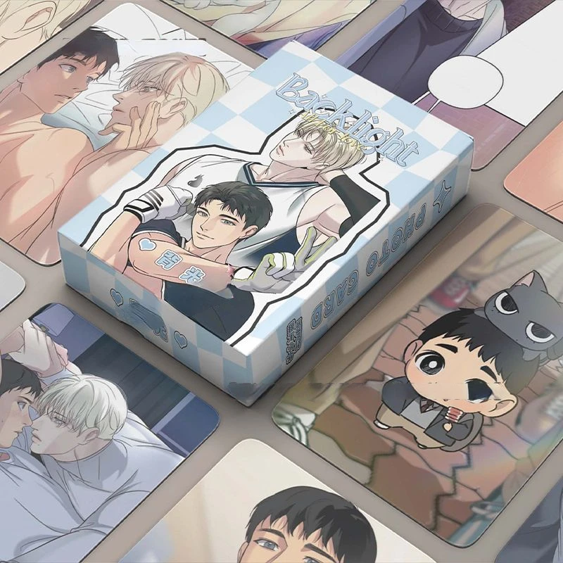 Coleção Korean Bl Manhwa Photocards, Retroiluminação Manwha, Cartões Photo Lomo, 50 peças por conjunto