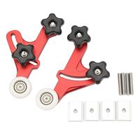 Adjustable Table Saw Stock Guide Aluminum Alloy Smooth Operation Roller Press Feeder for woodworking Projects