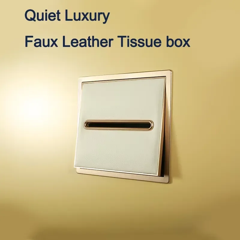 Modern Recessed Tissue Box Niche Bathroom Decorative Embedded Storage Paper Cabinet
