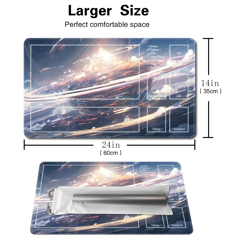 whirlpool- Board Game MTG Playmat Game Mat Size 60X35 CM Compatible for TCG