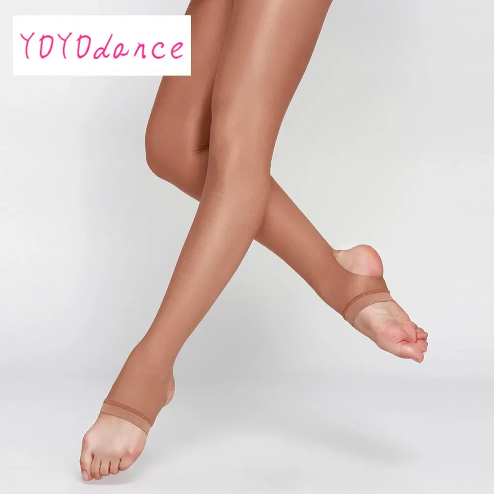 Shimmer Ballet Tights for Women, 40D Valentine\'s Day Stockings with Stirrup Pantalon, Kawaii Dance Pants