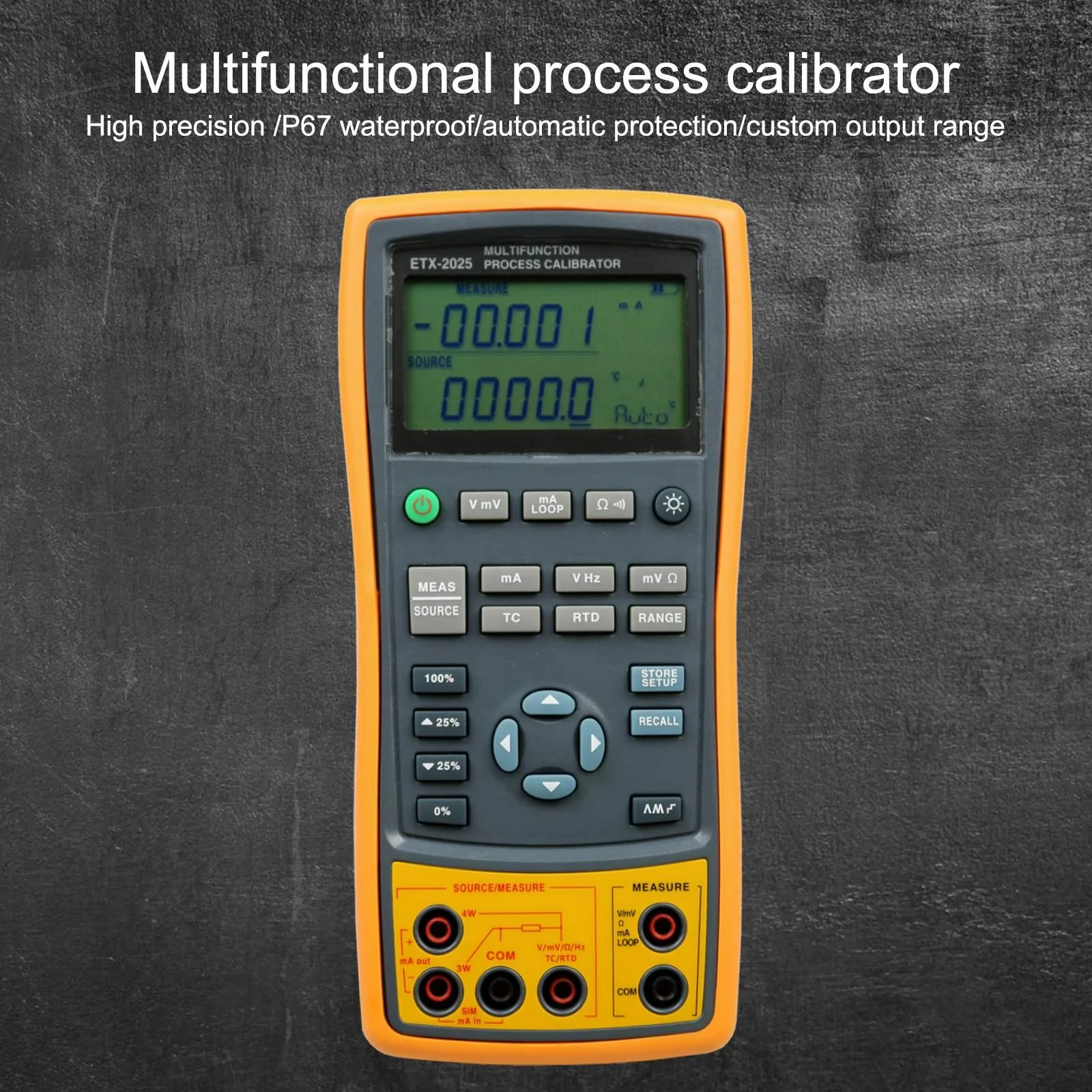 Professional Thermocouple Current Voltage Digital Multimeter Signal Process Calibrato