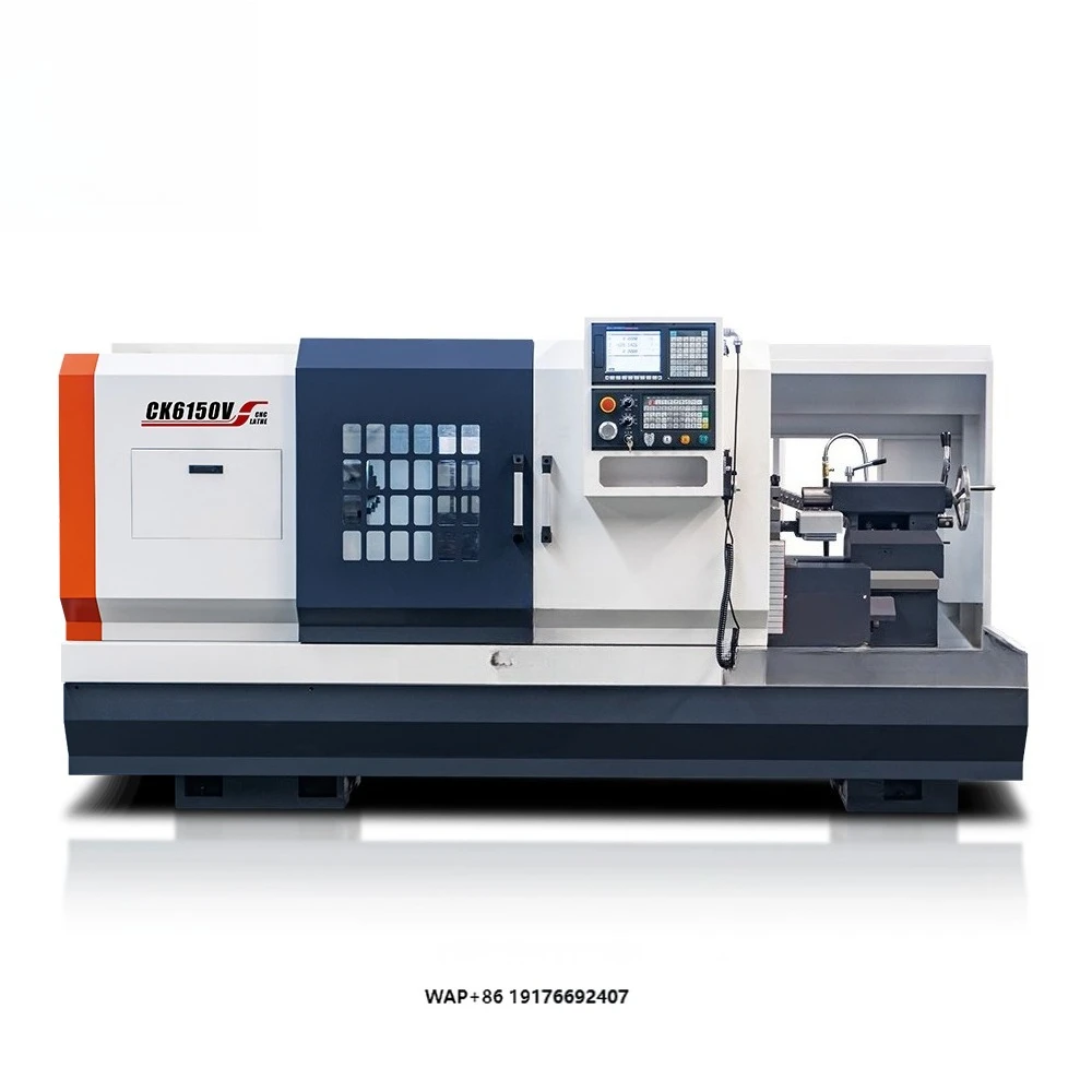 CK6150V Torno Metal Processing Turning Machine Horizontal Flat Bed CNC Lathe with GSK System Station Tool Post