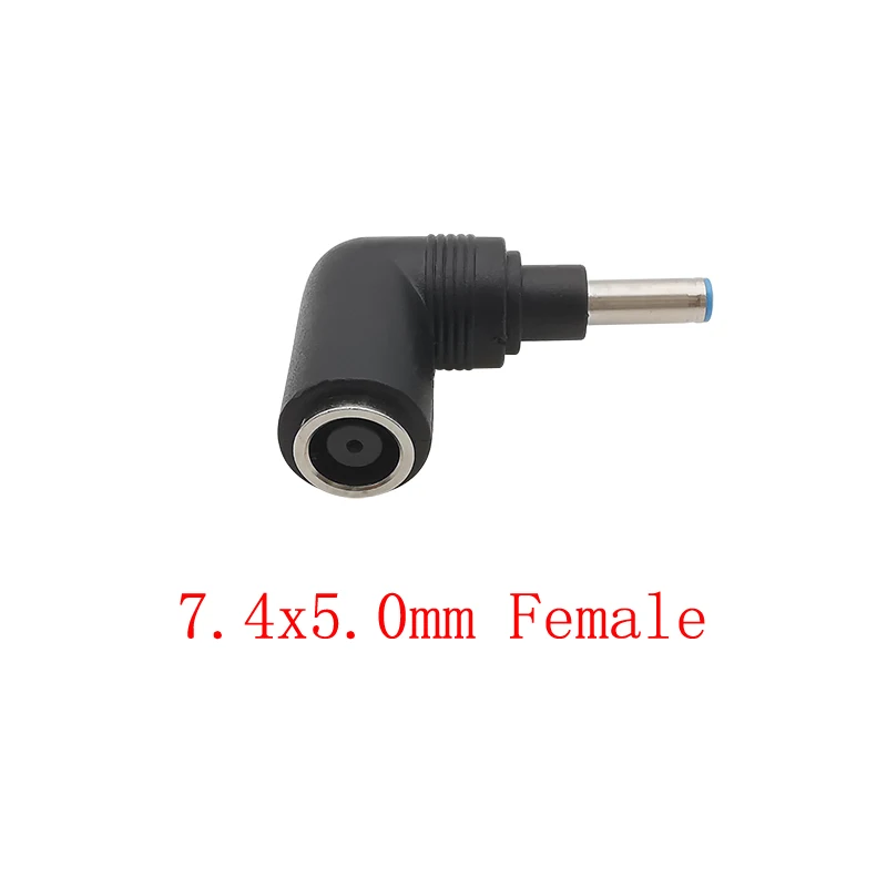 DC-Buchse 7,4 x 5,0 mm Buchse auf 4,5 x 3,0 mm Stecker mit Pin DC-Netzteil Ladestecker Konvertierungsstecker für HP Laptop