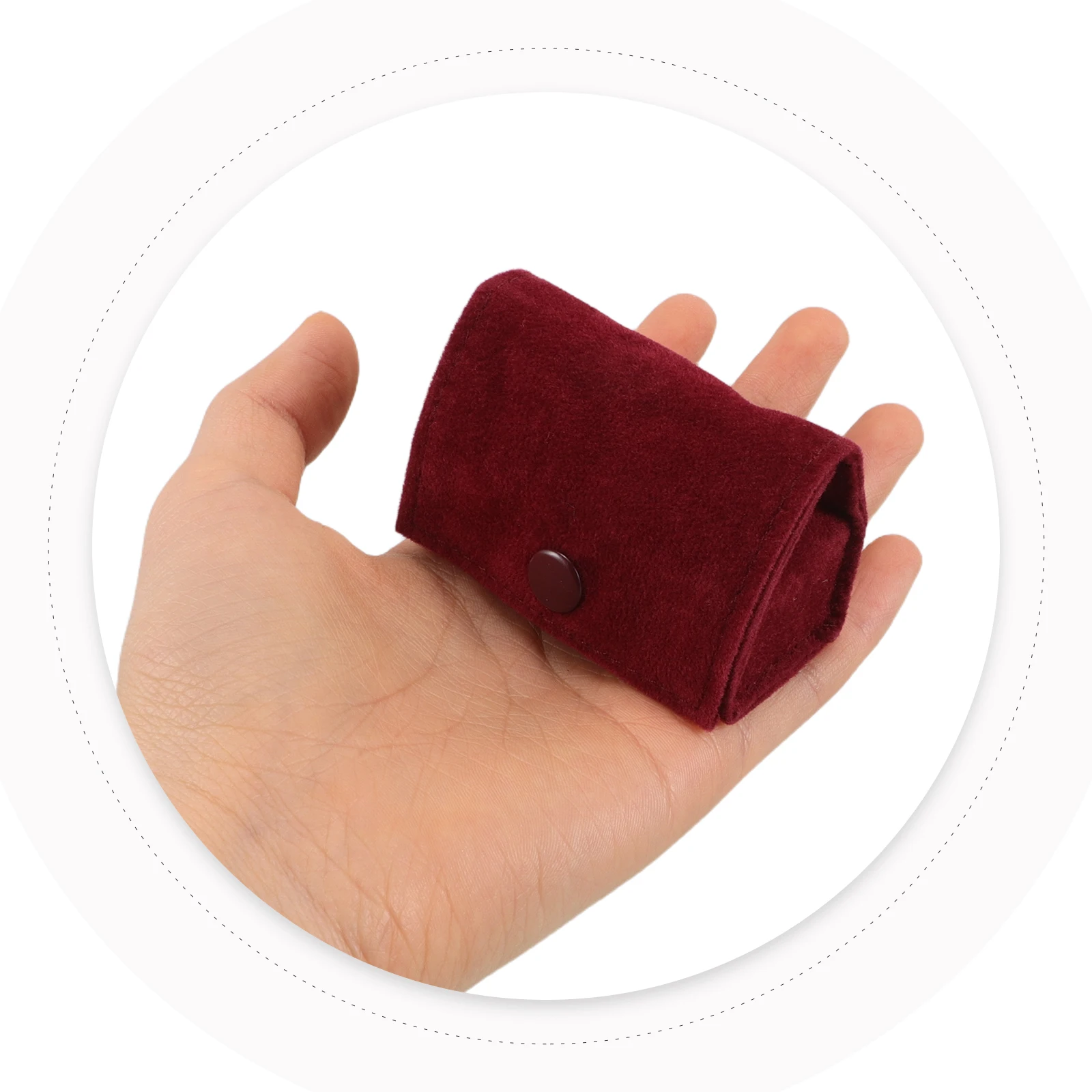 

Multifunctional Jewelry Storage Box Ring Earring Holder Compact Travel Organizer for Girls Women Red Portable Lightweight