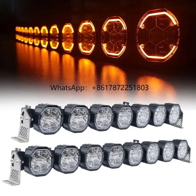 

50" IP68 LED Light Bar 5000LM Spot Beam - 12V/24V Offroad Light for Jeep Bronco Truck ATV UTV (38/42/50" Sizes)