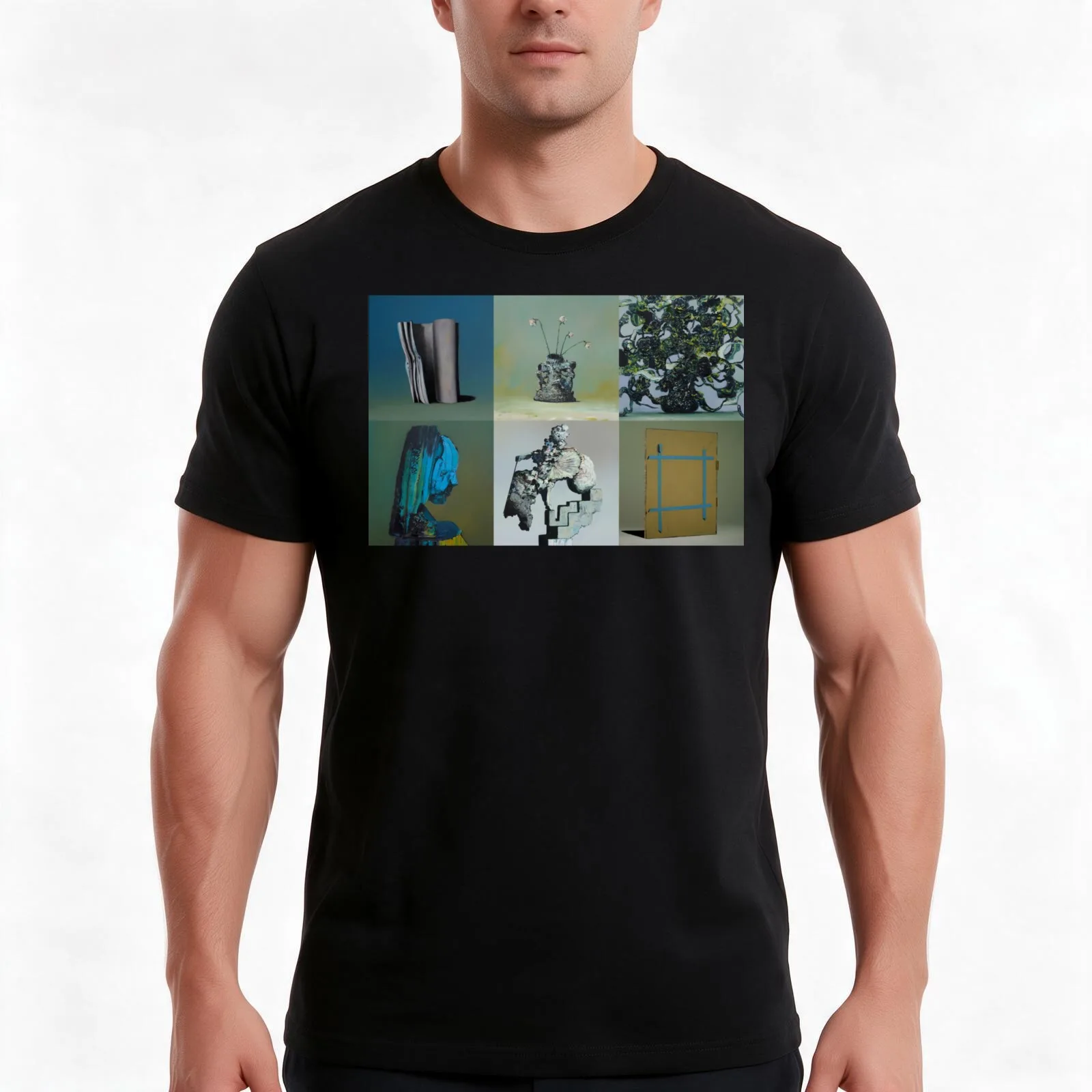Everywhere at the End of Time by the Caretaker Album Cover Art Collection by Ivan Seal T-Shirt Summer Casual Cotton Tee