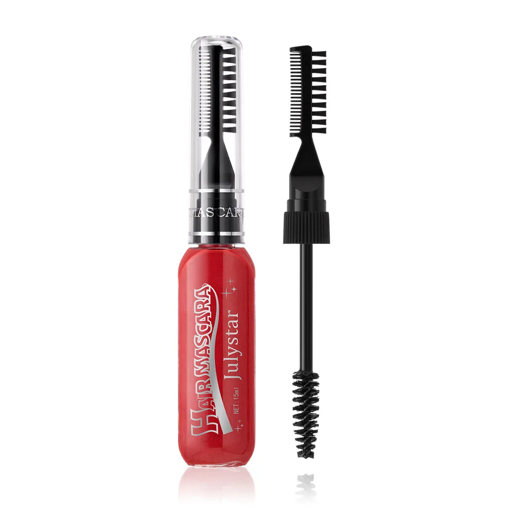 Mascara 16 couleurs, formule imperméable, hautement pigmentée, Application facile pour les fêtes sur scène, le Festival, le maquillage et l'utilisation des cheveux, cosmétique