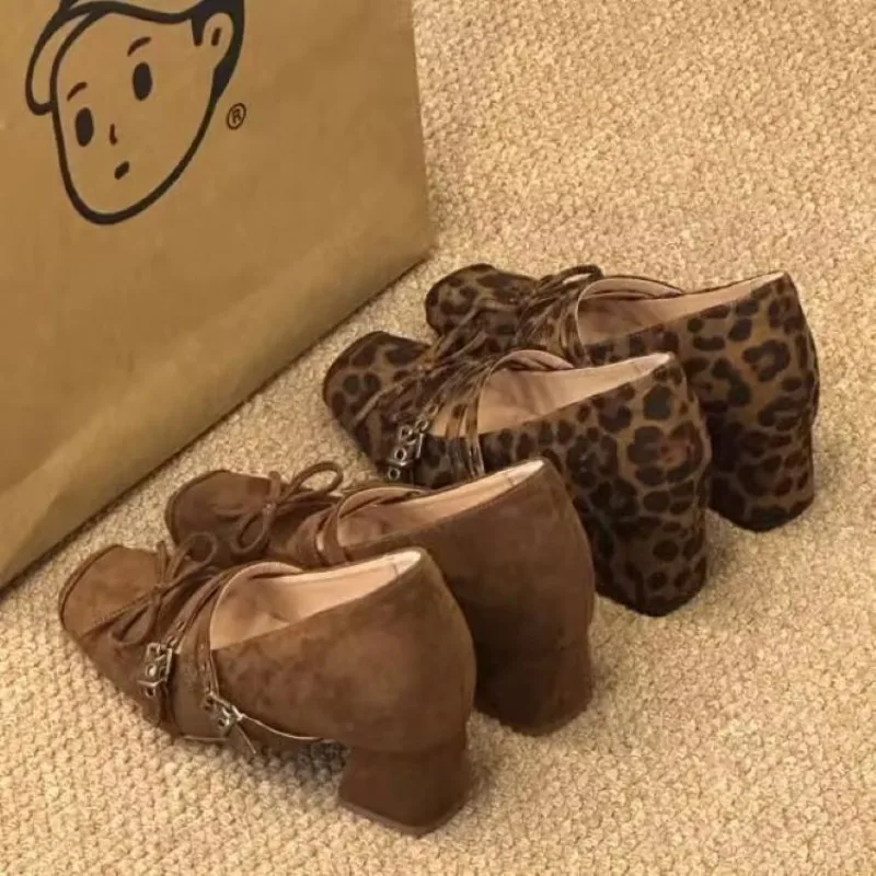 

New Fashion Classic Women Pumps Square Toe High Heels Leather Kid Suede Concise Shoes Woman Office Ladies High Heel Shoes