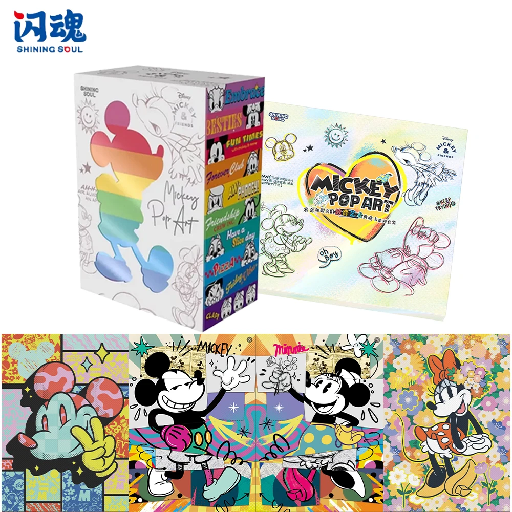 shiningsoul-genuine-disney-card-mickey-and-friends-pop-art-collector's-cards-anime-collection-card-children-toys-gifts
