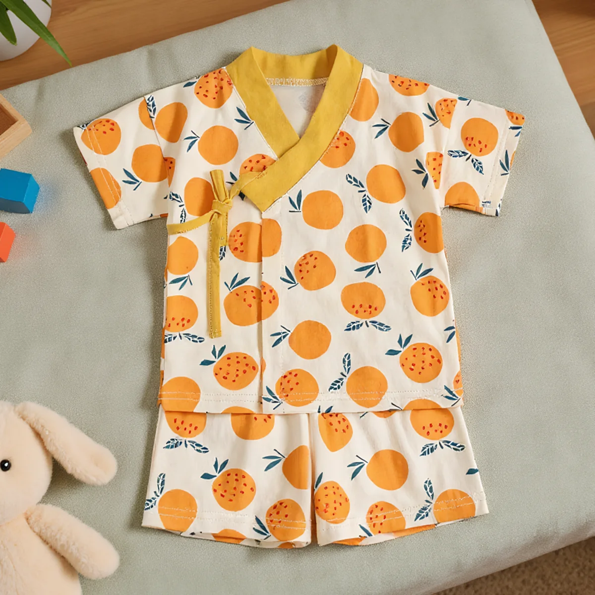 Sanlutoz Cotton Baby Boys Girls Cute Clothes Sets Summer Infants Short Sleeve 2pcs