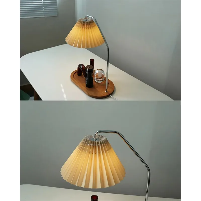 Bamboo Storage Tray Table Lamp Bedroom Bedside Living Room Ambient Light Retro Nostalgic Wabi Sabi Style