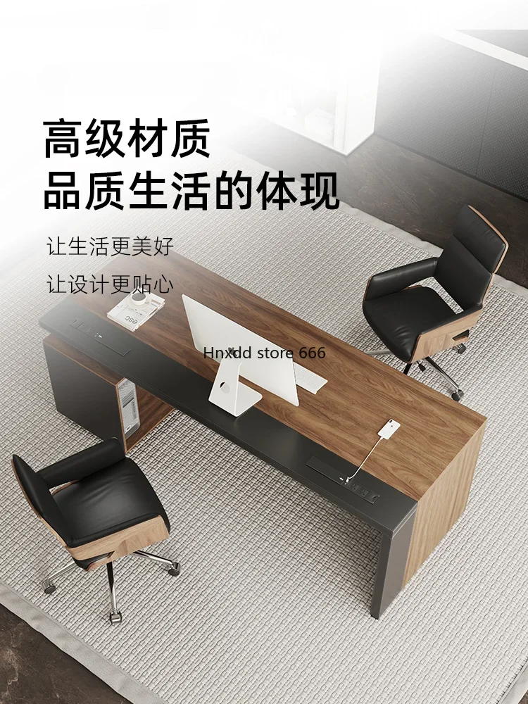 Home Study Black Walnut Retro Desktop-Computer Tisch Werkbank