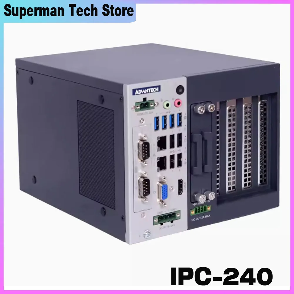 IPC-240 For Advantech Industrial  Compact industrial computer mainframe metal (no CPU memory hard disk) IPC-240-01A1