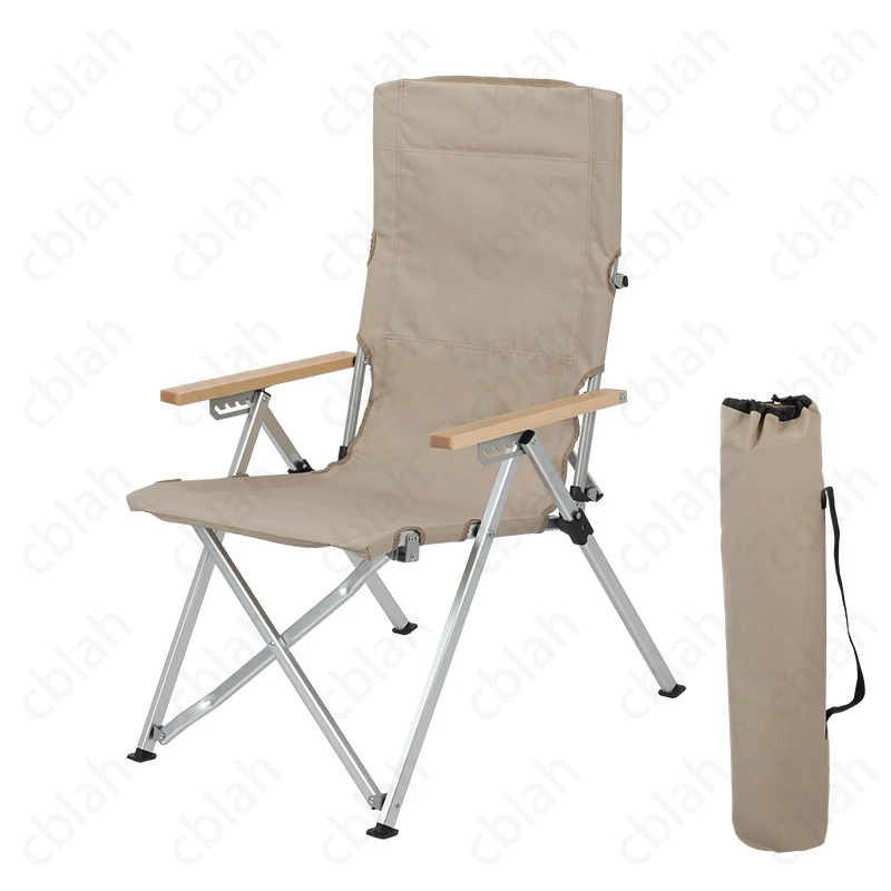 Five adjustable beach chairs Outdoor folding chair Oxford cloth aluminum alloy Camping, picnicking, and fishing equipment