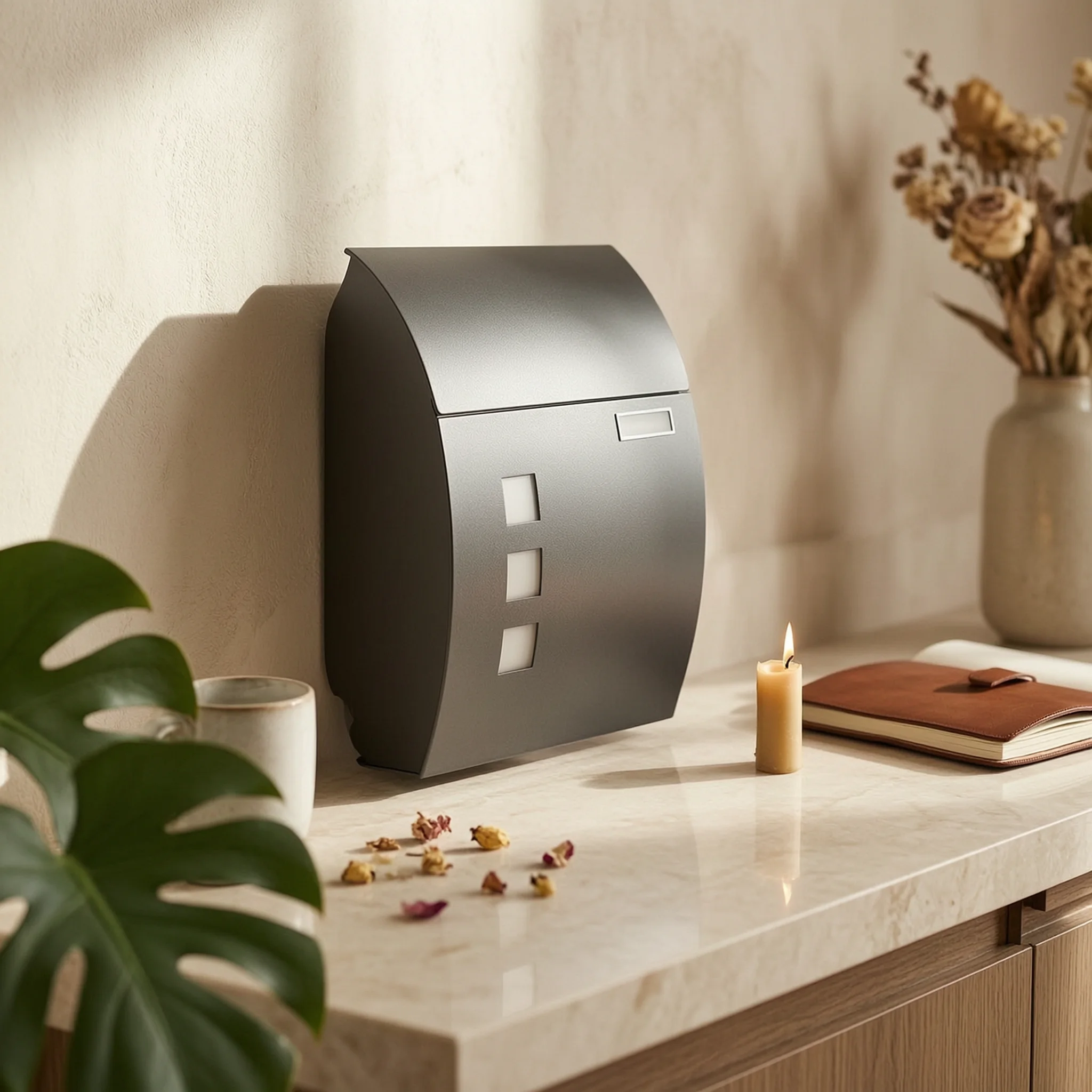 

Wall-Mounted Mailbox Easy Installation Lockable Mailbox Post Box with Window Powder Coated Postbox Heavy Duty
