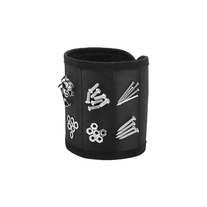 Magnetic Wristband for Screws Nails Electrician Woodworking Tool Holder Adhesive Storage Strap Hardware Accessories