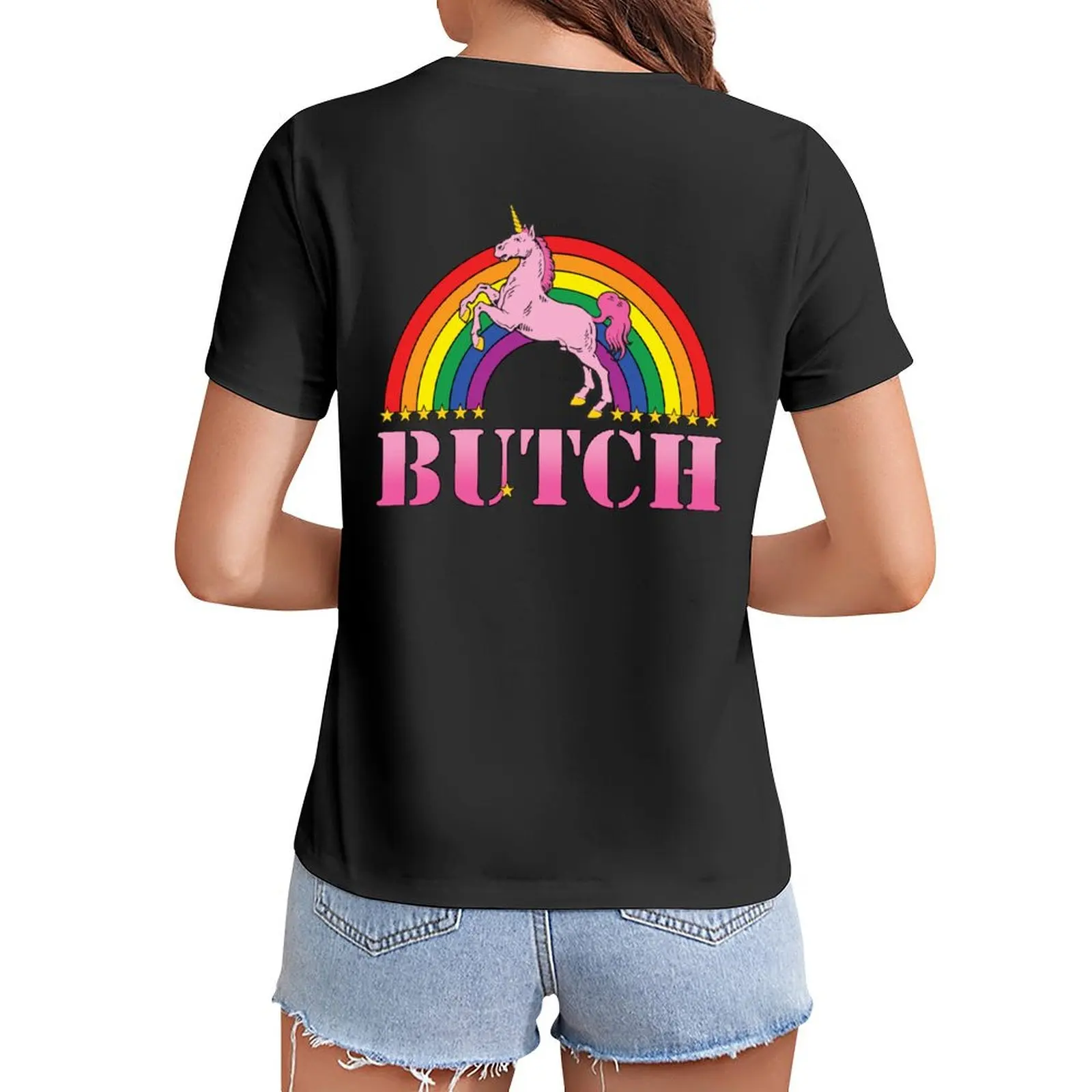 

Butch! T-Shirt anime cute tops Short sleeve tee customizeds Woman fashion