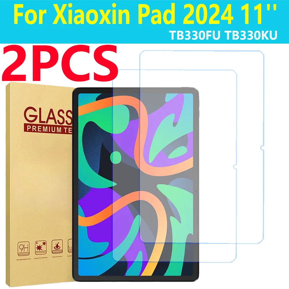 

2 шт. для Lenovo Xiaoxin Pad 2024, 11-дюймовая защитная пленка из закаленного стекла для планшета, защитная пленка от царапин TB330FU TB331FC