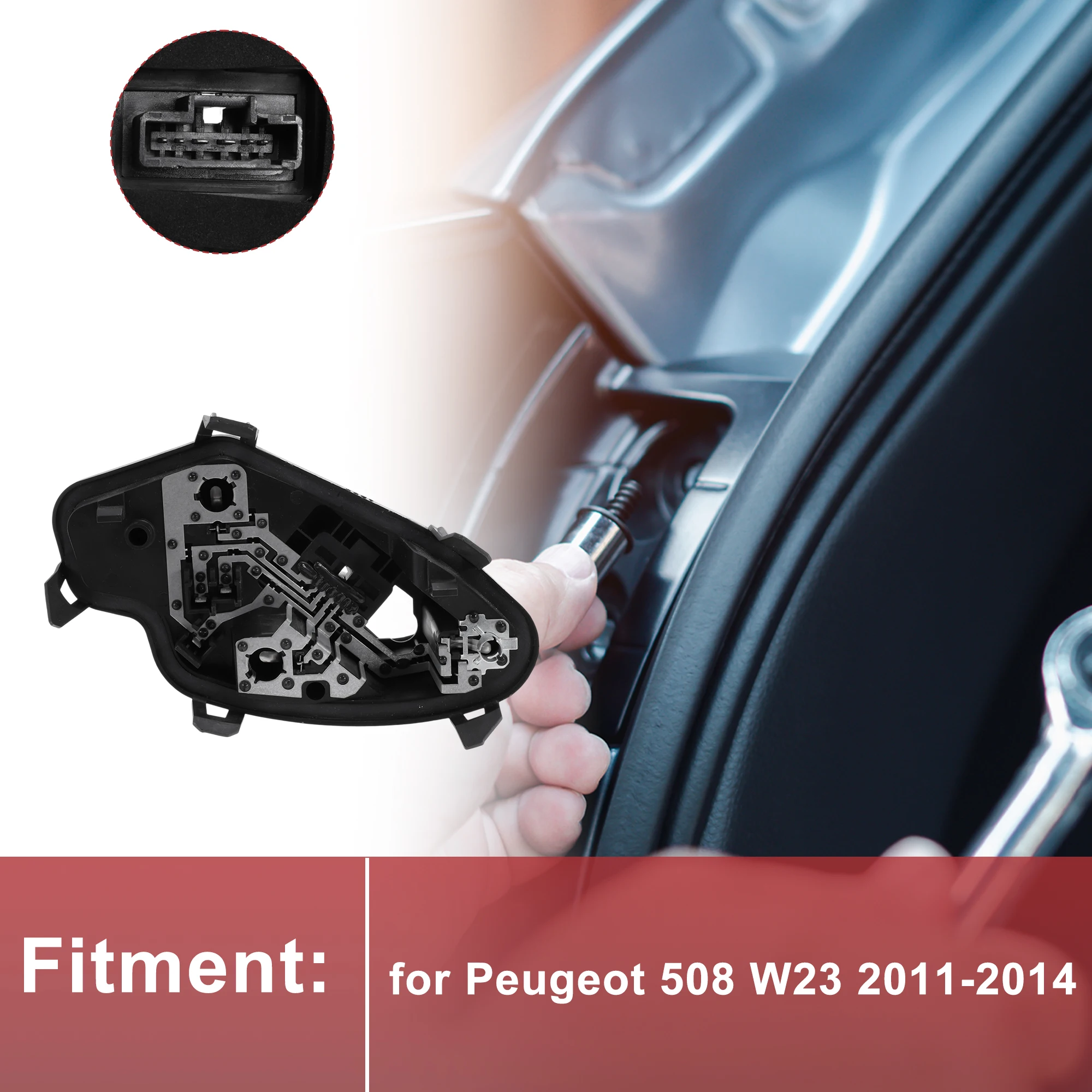 

UXCELL 1 шт. левый разъем заднего фонаря для Peugeot 508 W23 2011-2014, разъем лампы