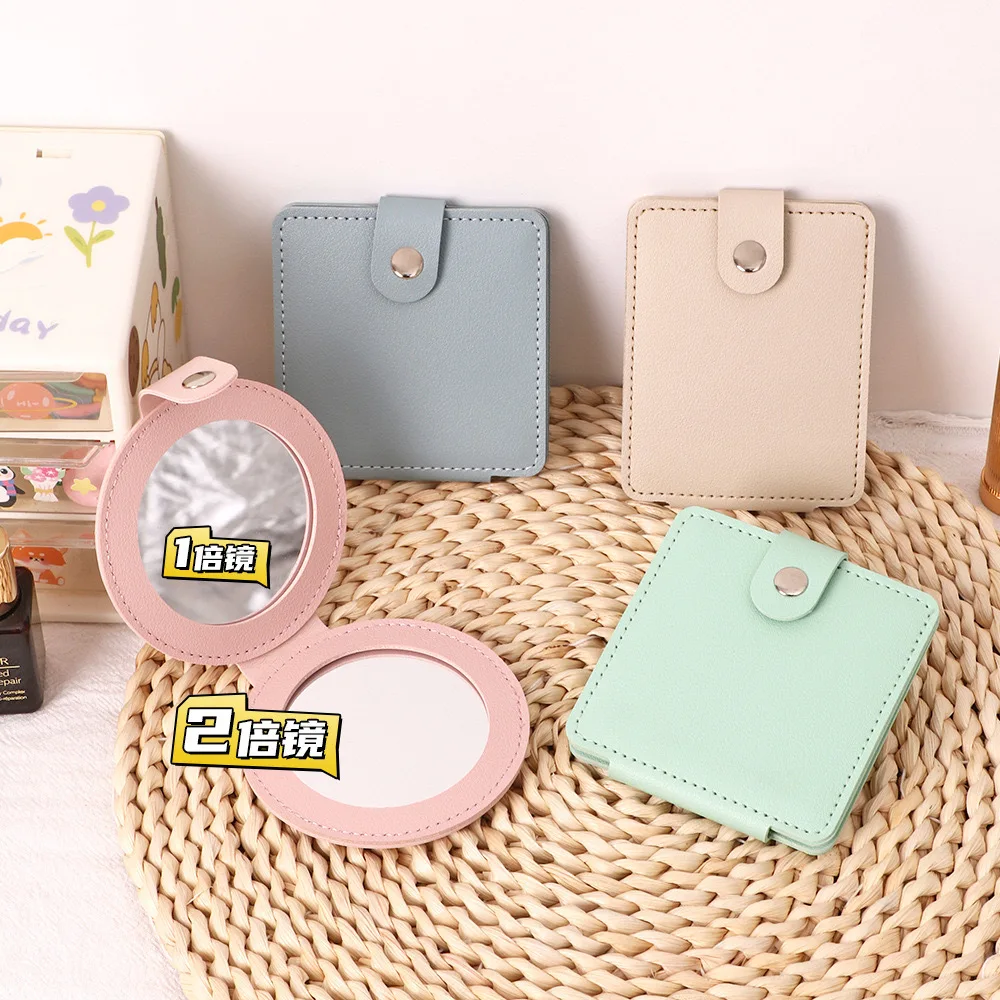 [Buy 1 get 1 free] Foldable small mirror portable beauty tool travel handheld mini mirror