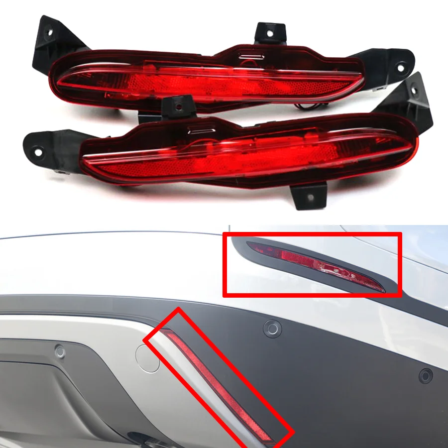 

1Pc Car Rear Bumper Fog Light Rear Brake Stop Lamp Strip Foglamp For Land Rover Range Rover Velar L560 2017+ LR093440 LR093439