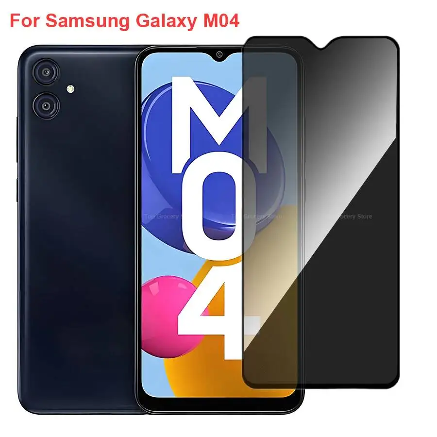 

For Samsung Galaxy M04 SM-M045F Anti Spy Privacy Tempered Glass Screen Protector Compatible For Galaxym04 Phone Film