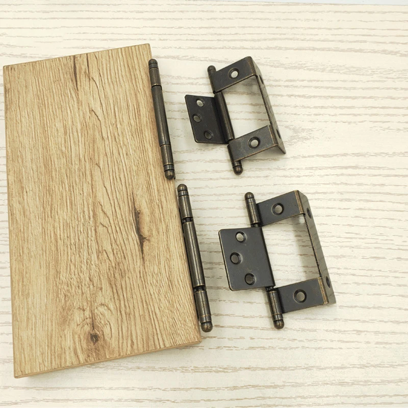 1pc 135 Degree Open Furniture Hinges Heavy Duty Door Hinge for Kitchen Cabinet Antique Bronze Color Iron with Free Screws