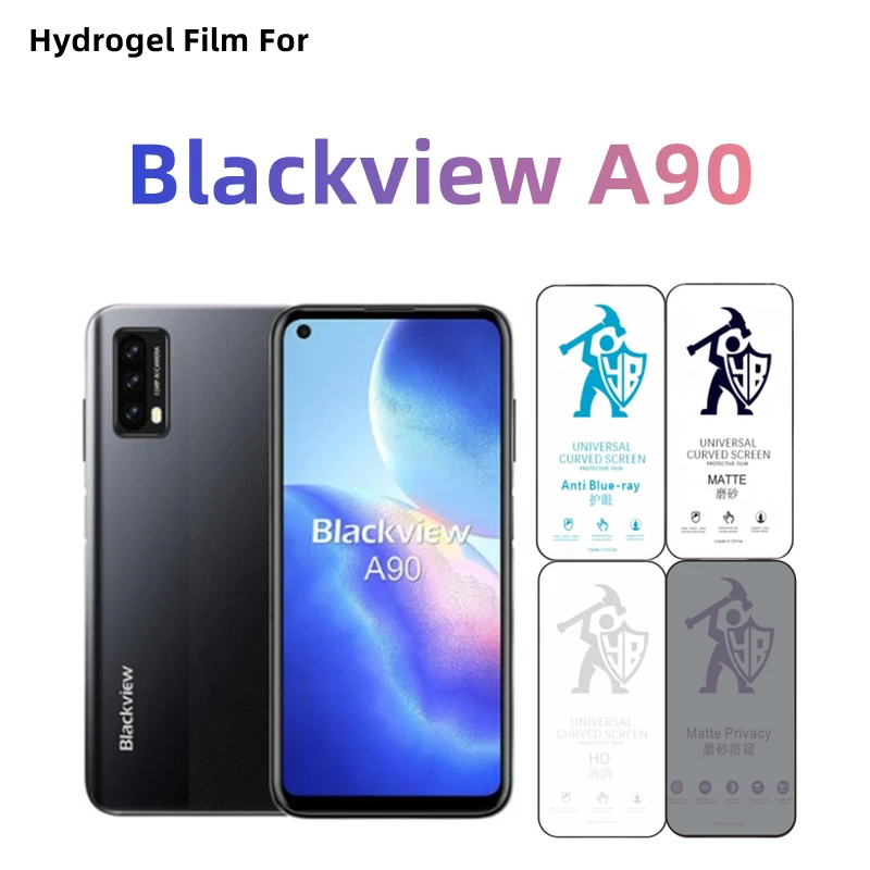 Película de hidrogel mate para Blackview A90, Protector de pantalla HD para Blackview A90, película protectora frontal mate antiespía para el cuidado de los ojos, 2 uds.