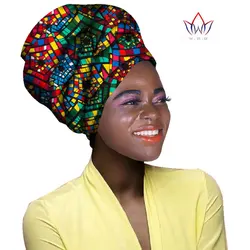 2023 Multi-color Headwear Headband Bazin Head Decorations Wrap Tie Scarf High Quality African Hair Head Scarf For Women AF005