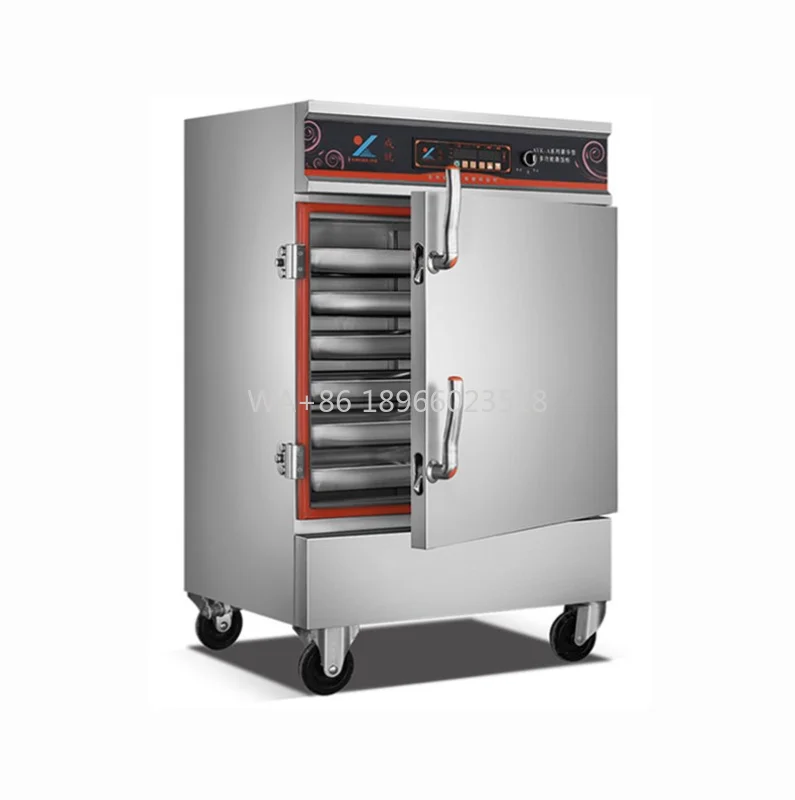 

Cabinet Automatic Industrial Steam Heating Rice Cooker Double Doors Food Steaming Cabinet Commercial Rice Steamed Bun Steamer