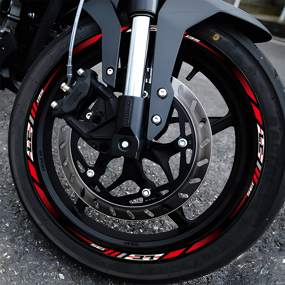 17inch Motorcycle LC135 Wheel Hub sticker Rim Stripes Wheel Decals for YAMAHA LC135 V1 V2 V3 V6 V7 V8