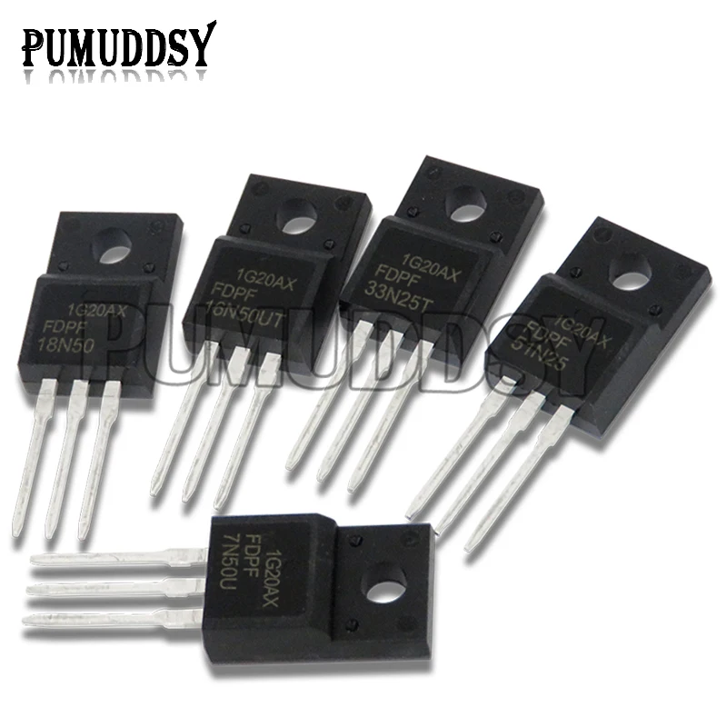10 teile/los FDPF18N50 18N50 FDPF51N25 51N25 TO-220F Chipsatz