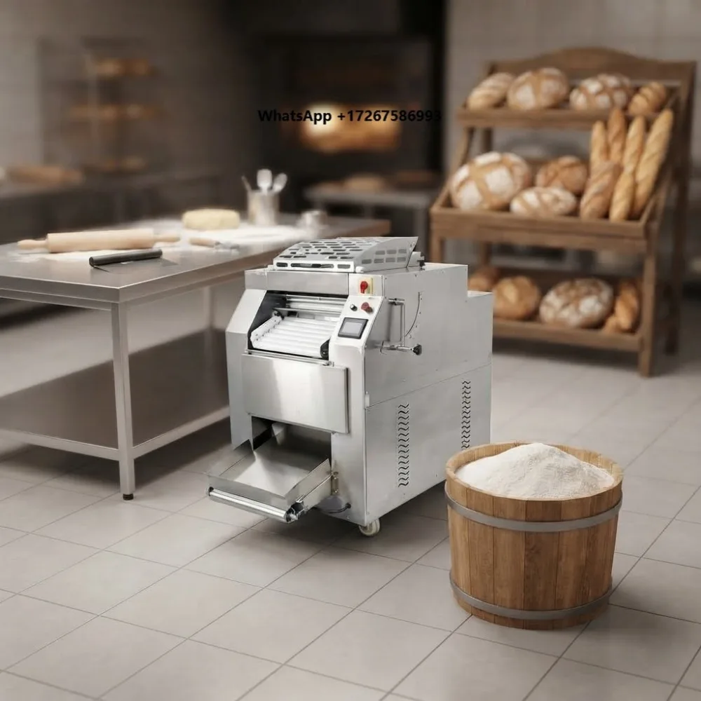 240 New Electric Automatic Heavy Duty Stainless Steel 304 Multi-functional Dough Kneading/Sheeting/Cutting Machine Commercial