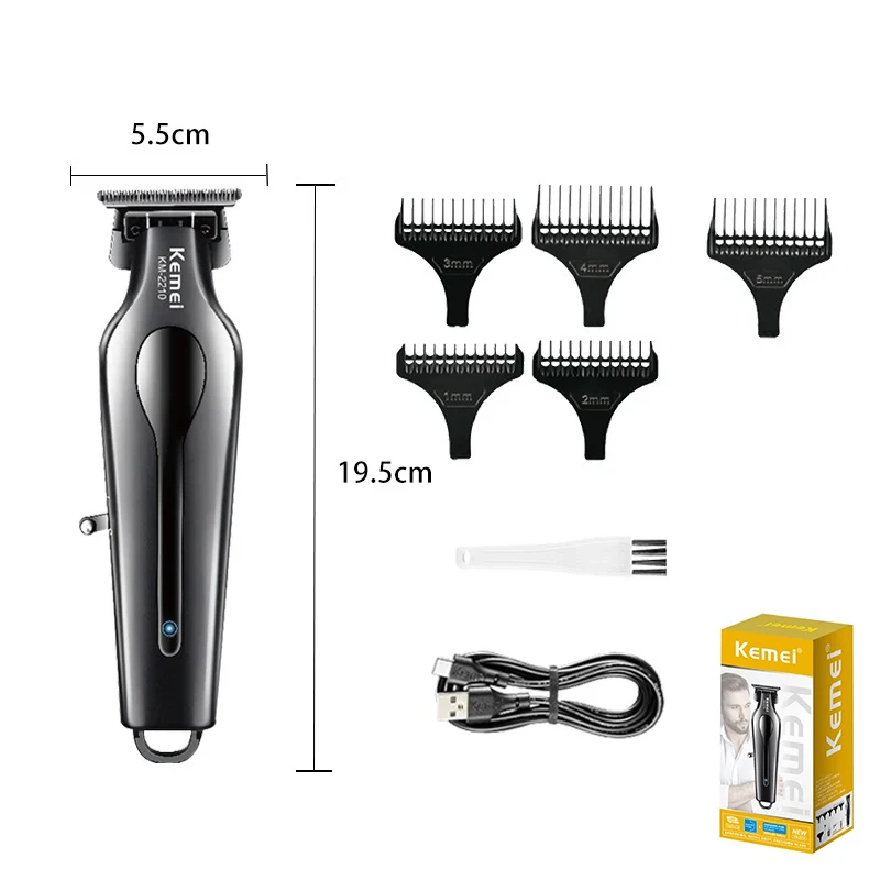 Kemei Professional Barber Hair Clippers and Cordless Trimmer Set Electric Hair Cutter Rechargeable Hair Cutting Machine for Men image 4