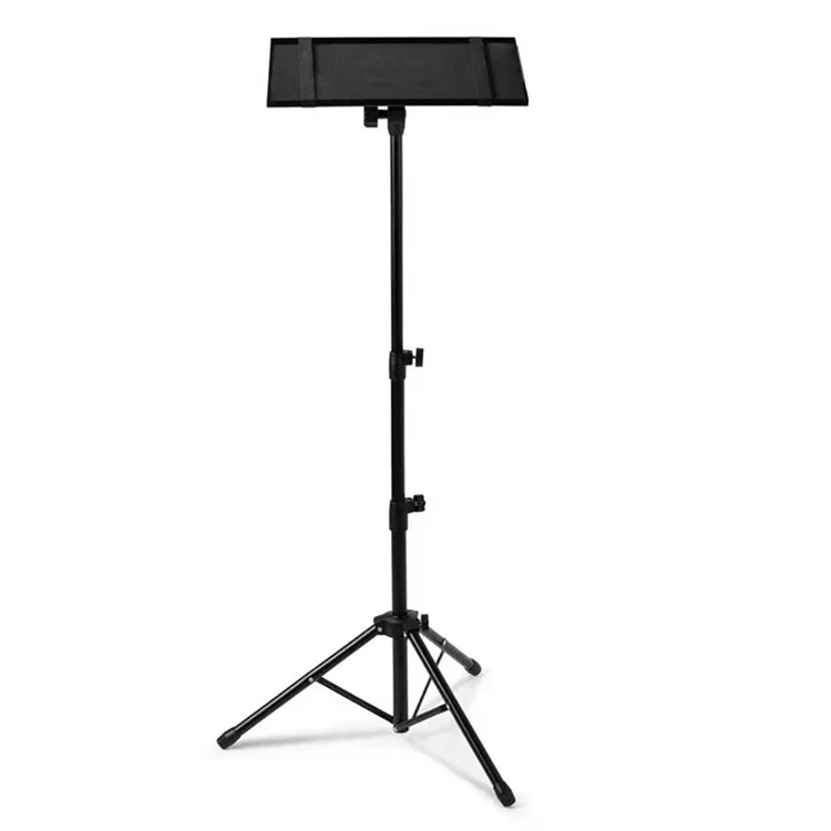 Hot Selling Multi Purpose Height Adjustable Metal Tripod Stand With Tray For Laptop Projector Speaker