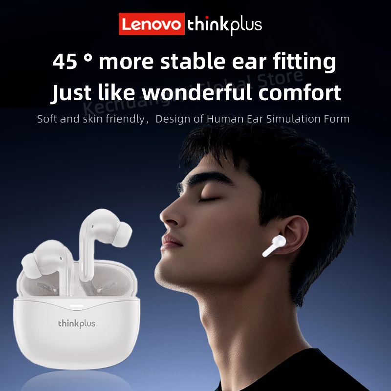 Lenovo XT52 Bluetooth 5.4 Earphones TWS Hifi Stereo Wireless Headphones Gamer Headset Noise Reduction Sports Earbuds 2025 New