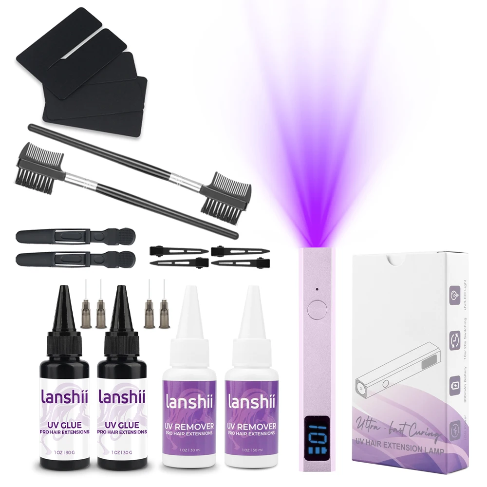 kit-colla-per-extension-lanshii-v-light-–-set-di-incollaggio-invisibile-e-rimozione-rapida-per-uso-in-salone-o-fai-da-te