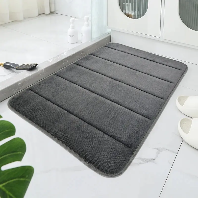 1 Memory Foam Bath Blanket, Soft and Comfortable, Super Absorbent and Anti-skid Bath Mat, Bathroom Accessories, Bathroom Decorat