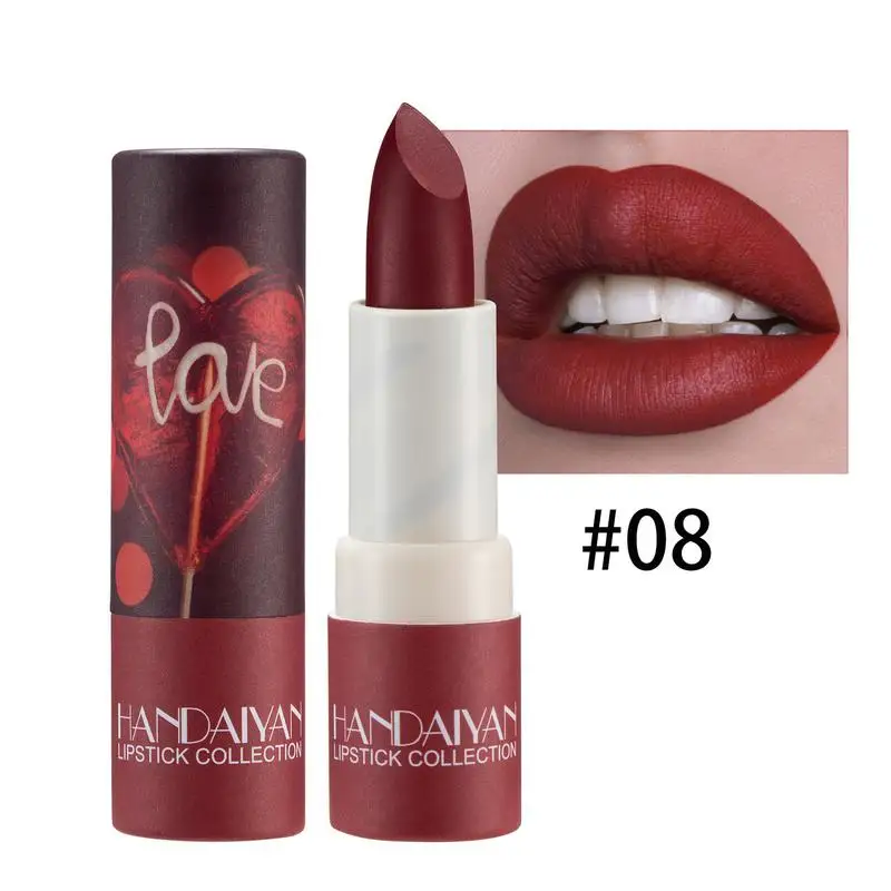 Rossetto opaco rossetti a lunga durata bastoncini per labbra opachi 8 colori rossetto idratante rossetto opaco lucidalabbra macchia per labbra pastello per labbra