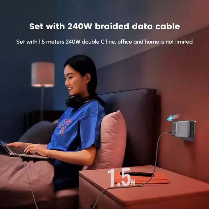 TLF UGREEN 140W Fast Charging USB C Charger 3 Port Foldable GaN Fast Charge Wall Charger Power Adapter for Laptop