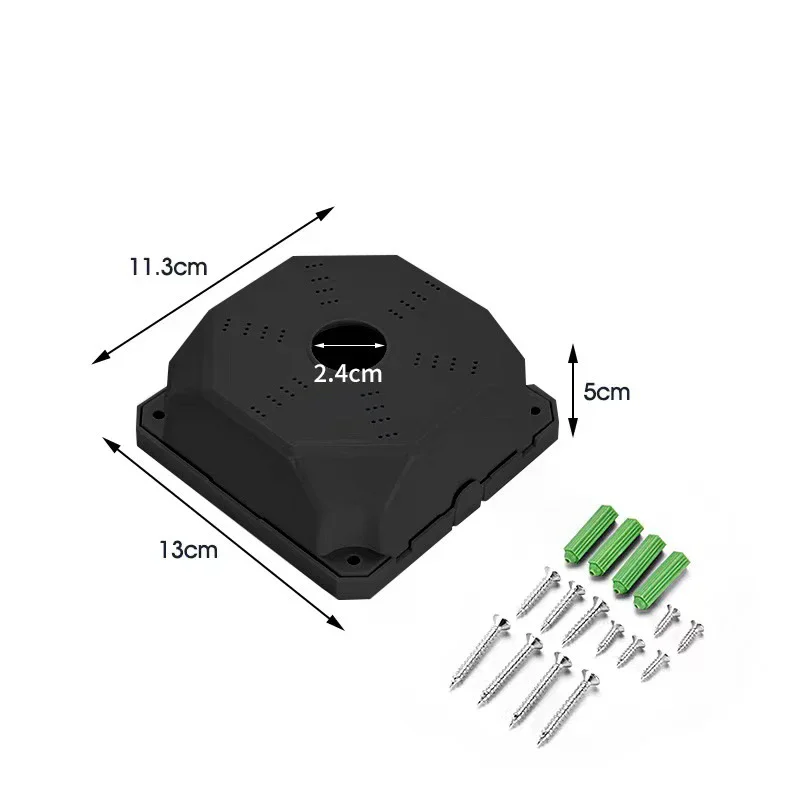 

1 Set Waterproof Parts Security Camera Mount Box Camera Base Junction Box For Home Surveillance Cameras Indoor Office