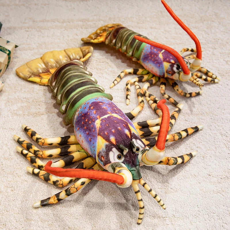 

Simulated Lobster Restaurant Food Model Crayfish Wild Nature Sea Ocean Plush Toy Stuffed Doll Girl Boy Aquarium Marine Park Gift