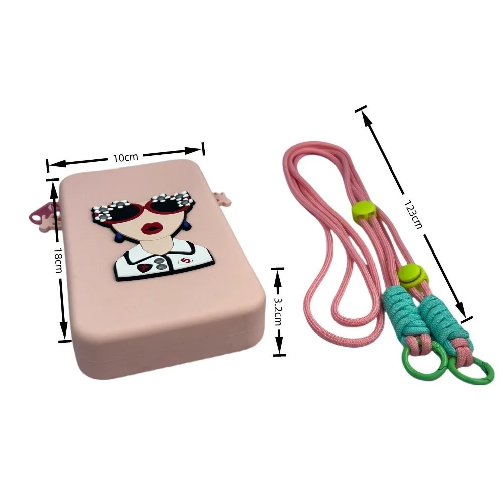 Tas Ponsel Silikon Portabel Multifungsi Tahan Air Tas Ponsel Gantung Leher Kapasitas Besar Dompet Koin