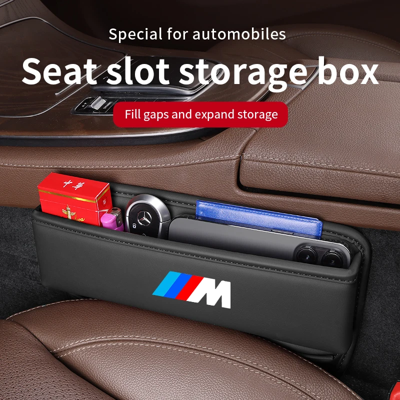 Car Seat Gap Multifunction Crevice Storage Box For BMW M M2 M3 M4 M5 X1 X3 X5 X7 E39 E46 E60 E90 F10 F20 F30 F01 F15 G07 G01 G30