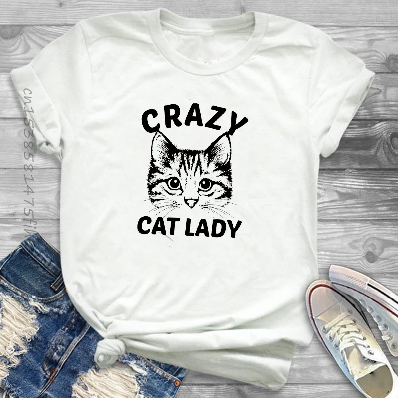 Premium Fashion Women Cat Laugh Cute Funny Print Clothing Cartoon Womens Female Graphic T Shirt T-Shirt Tee Shirt Tees T-Shirts